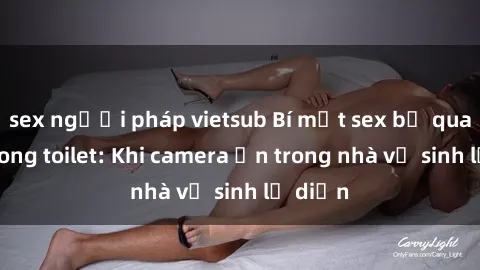 sex người pháp vietsub Bí mật sex bị quay lén trong toilet: Khi camera ẩn trong nhà vệ sinh lộ diện